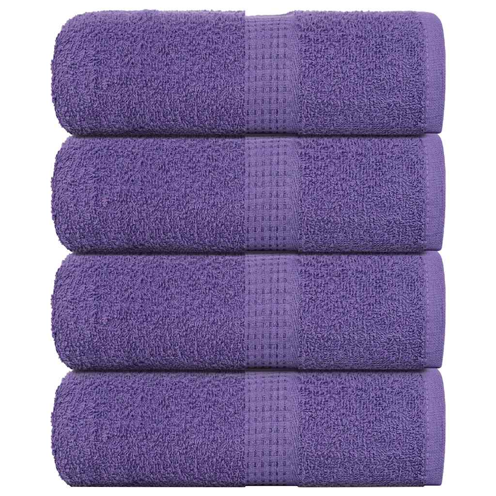 Vidaxl Guest Wipes 4 ST 30X50 CM 360 G M² 100% coton violet
