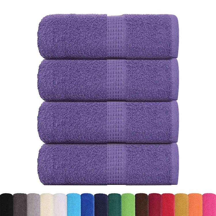 Vidaxl Guest Wipes 4 ST 30X50 CM 360 G M² 100% coton violet