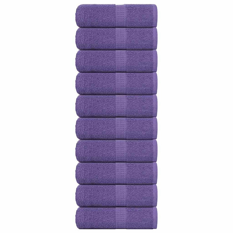 Vidaxl Guest Wipes 10 PCS 30x50 cm 360 g m² 100% coton violet