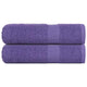 Serviettes vidaxl 2 ST 50x100 cm 360 g m² 100% coton violet