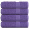 Serviettes vidaxl 4 ST 50x100 cm 360 g m² 100% coton violet
