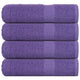 Serviettes vidaxl 4 ST 50x100 cm 360 g m² 100% coton violet