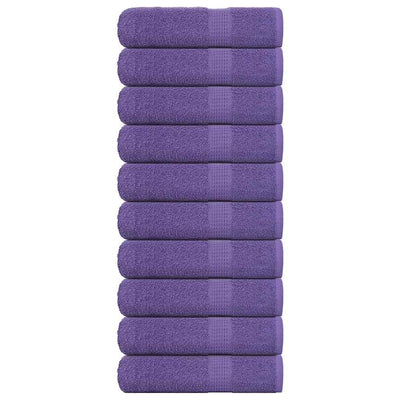 Serviettes Vidaxl 10 ST 50x100 cm 360 g m² 100% coton violet
