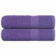 Serviettes de douche vidaxl 2 st 70x140 cm 360 g m² 100% coton violet