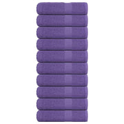 Serviettes de bain vidaxl 10 pcs 100x150 cm 360 g m² 100% coton violet - afbeelding 1