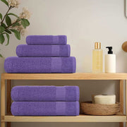 Serviettes de bain vidaxl 10 pcs 100x150 cm 360 g m² 100% coton violet - afbeelding 3