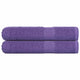 Serviettes de sauna vidaxl 2 ST 80x200 cm 360 g m² 100% coton violet