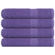 Serviettes Vidaxl 4 PCS 100x200 cm 360 g m² 100% coton violet
