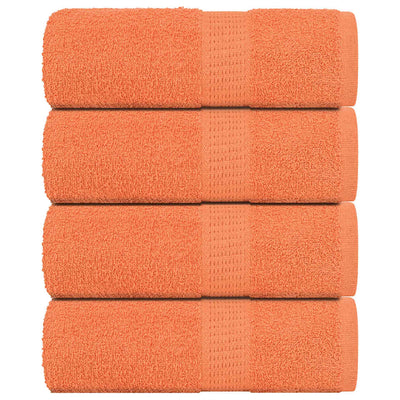 Vidaxl Soap Wipes 4 ST 30x30 cm 360 g m² 100% coton orange