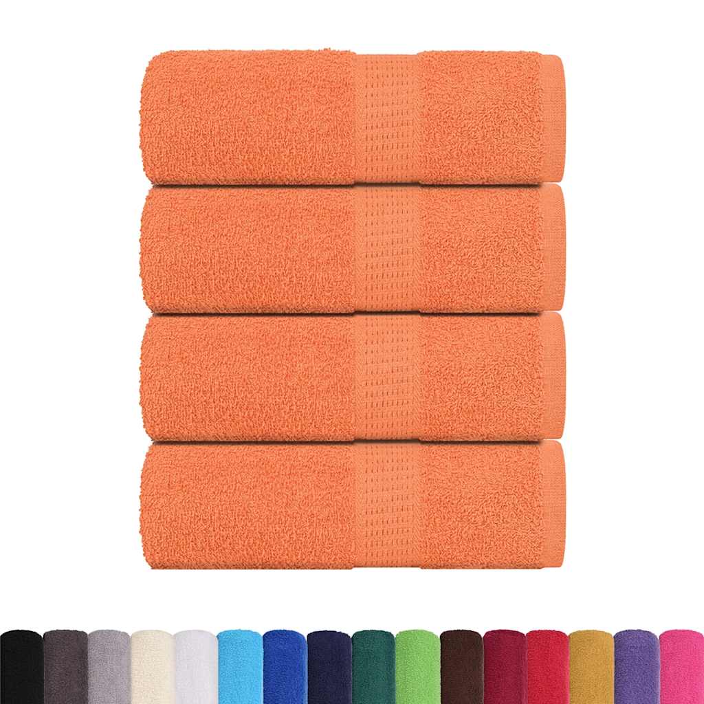 Vidaxl Soap Wipes 4 ST 30x30 cm 360 g m² 100% coton orange