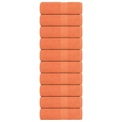 Vidaxl SOAP Wipes 10 ST 30x30 cm 360 g m² 100% coton orange