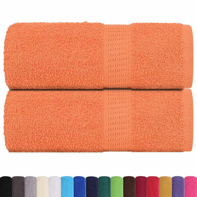 Vidaxl Guest Wipes 2 PCS 30x50 cm 360 g m² 100% coton orange