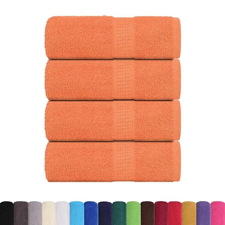 Vidaxl Guest Wipes 4 PCS 30x50 cm 360 g m² 100% coton orange
