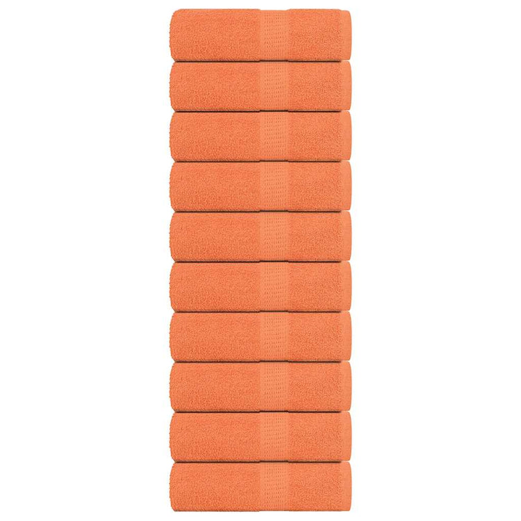 Vidaxl Guest Wipes 10 ST 30x50 cm 360 g m² 100% coton orange