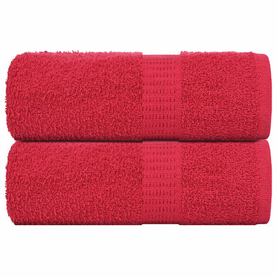 Vidaxl SOAP Wipes 2 ST 30x30 cm 360 g m² 100% de coton rouge