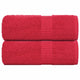 Vidaxl Guest Wipes 2 PCS 30x50 cm 360 g m² 100% de coton rouge