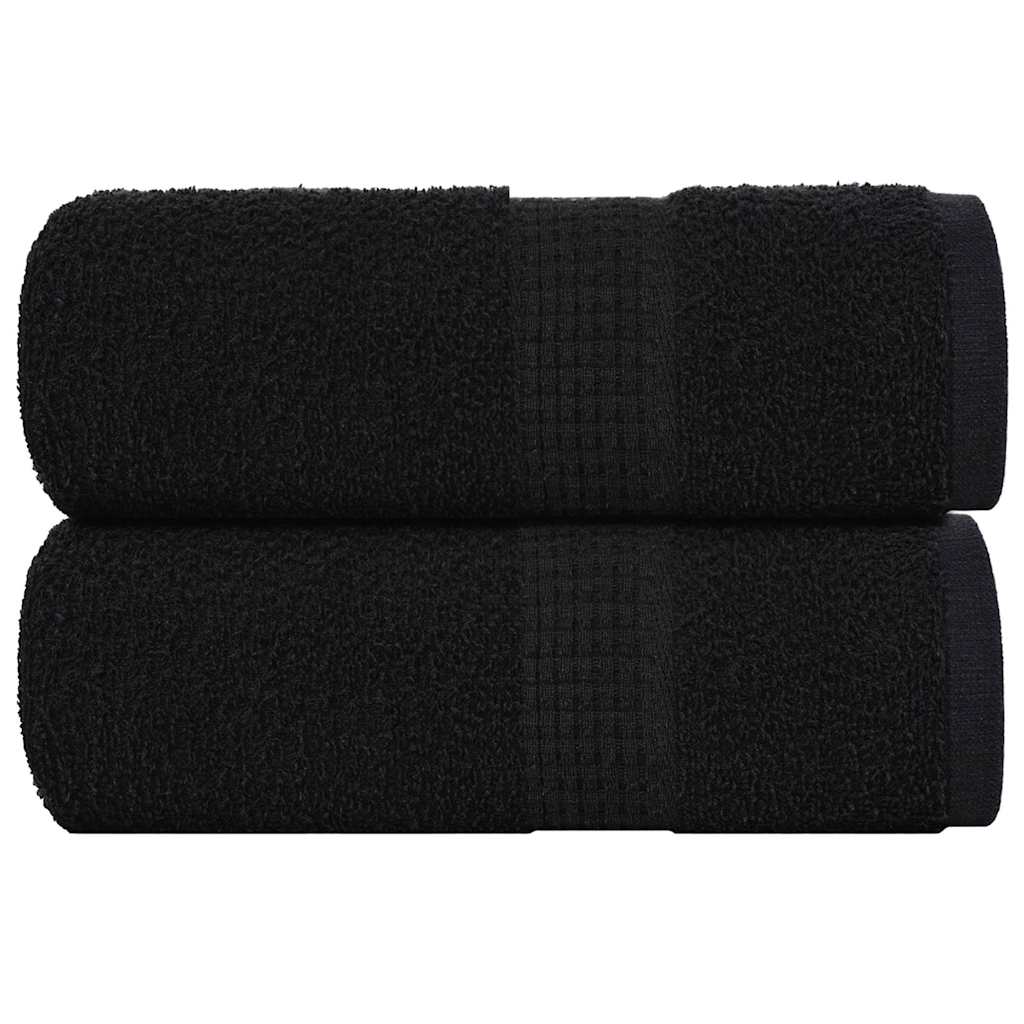 Vidaxl Savap Wipes 2 ST 30X30 CM 360 G M² 100% coton noir