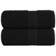 Vidaxl Savap Wipes 2 ST 30X30 CM 360 G M² 100% coton noir