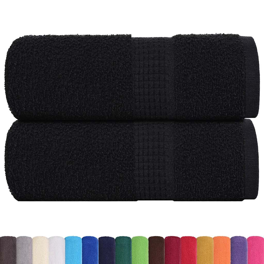 Vidaxl Savap Wipes 2 ST 30X30 CM 360 G M² 100% coton noir