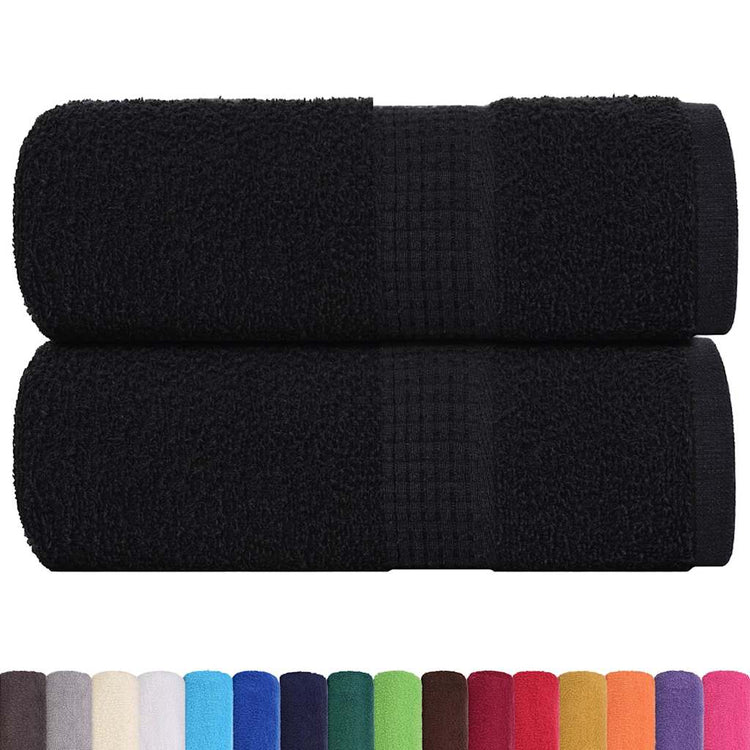 Vidaxl Savap Wipes 2 ST 30X30 CM 360 G M² 100% coton noir