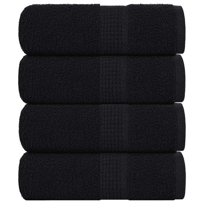 Vidaxl Soap Wipes 4 ST 30x30 cm 360 g m² 100% coton noir