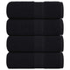 Vidaxl Soap Wipes 4 ST 30x30 cm 360 g m² 100% coton noir