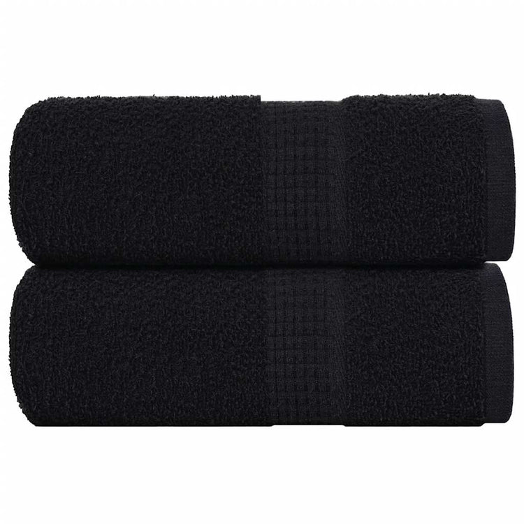 Vidaxl Guest Wipes 2 ST 30x50 cm 360 g m² 100% coton noir