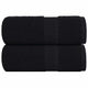 Vidaxl Guest Wipes 2 ST 30x50 cm 360 g m² 100% coton noir