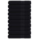 Serviettes vidaxl 10 pcs 100x200 cm 360 g m² 100% coton noir