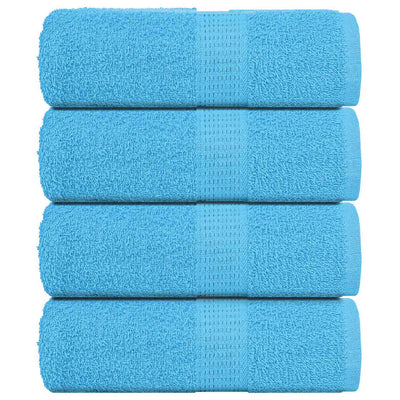 Vidaxl Soap Wipes 4 ST 30X30 CM 360 G M² 100% coton Turquoise