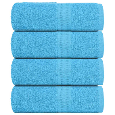 Vidaxl Guest Wipes 4 PCS 30x50 cm 360 g m² 100% coton turquoise