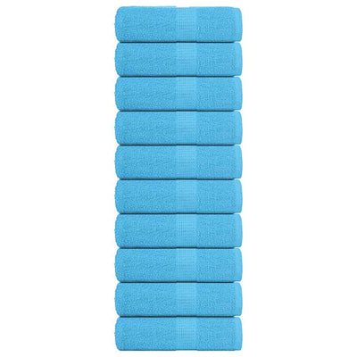 Vidaxl Guest Wipes 10 PCS 30x50 cm 360 g m² 100% coton turquoise
