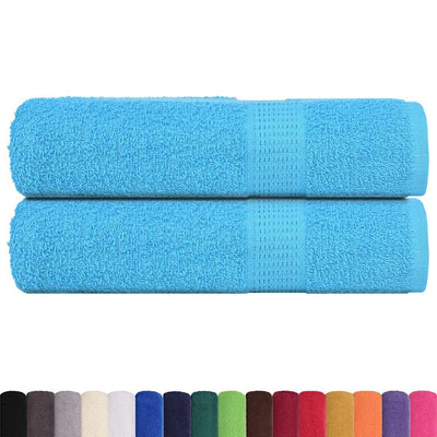 Serviettes Vidaxl 2 ST 50x100 cm 360 g m² 100% coton turquoise