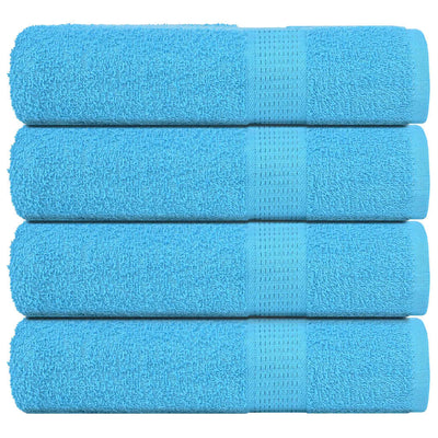 Serviettes Vidaxl 4 ST 50x100 cm 360 g m² 100% coton turquoise
