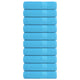 Serviettes Vidaxl 10 ST 50x100 cm 360 g m² 100% coton turquoise