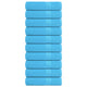 Serviettes de douche vidaxl 10 st 70x140 cm 360 g m² 100% coton turquoise