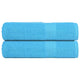 Serviettes de bain vidaxl 2 ST 100x150 cm 360 g m² 100% coton turquoise