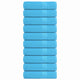 Serviettes de bain vidaxl 10 pcs 100x150 cm 360 g m² 100% coton turquoise