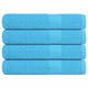 Serviettes de sauna vidaxl 4 ST 80x200 cm 360 g m² 100% coton turquoise