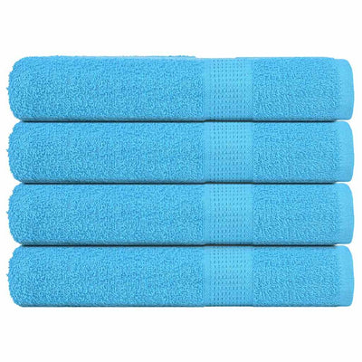 Serviettes Vidaxl 4 ST 360 G M² 100x200 cm 100% coton turquoise