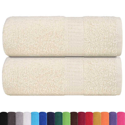 Vidaxl Soap Wipes 2 ST 30X30 CM 360 G M² 100% COTON CRÈME -COLORÉ