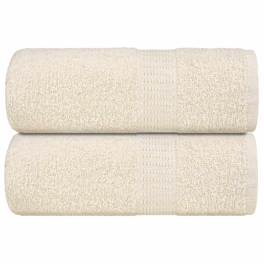 Vidaxl Guest Wipes 2 PCS 30x50 cm 360 g M² 100% Colon Crème -Colored
