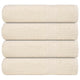 Serviettes de douche Vidaxl 4 ST 70x140 cm 360 g m² 100% coton crème