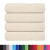 Serviettes de douche Vidaxl 4 ST 70x140 cm 360 g m² 100% coton crème