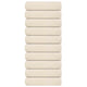 Serviettes de douche vidaxl 10 st 70x140 cm 360 g m² 100% coton crème