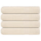 Serviettes de sauna vidaxl 4 ST 80x200 cm 360 g m² 100% coton crème
