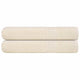 Serviettes Vidaxl 2 PCS 100x200 cm 360 g m² 100% coton crème - colorant