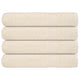 Serviettes Vidaxl 4 ST 100x200 cm 360 g m² 100% coton crème -colored