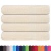 Serviettes Vidaxl 4 ST 100x200 cm 360 g m² 100% coton crème -colored