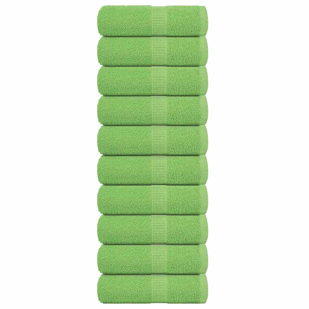 Vidaxl Soap Wipes 10 ST 30x30 cm 360 g m² 100% coton vert pomme